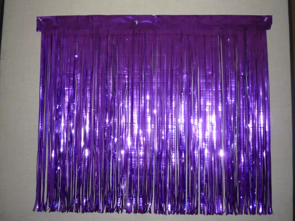 Metallic Crinkle Long Fringe - 2-ply